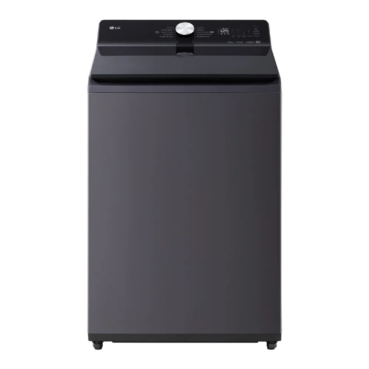 LG - Lavadora 22Kg AI DD Carga Superior Negro Plateado LG WT22EGTXS