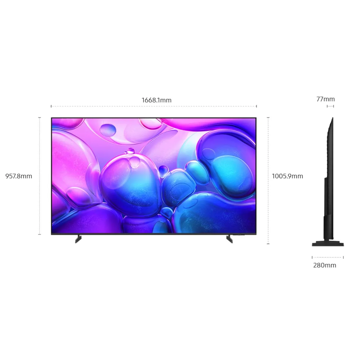 SAMSUNG - Televisor Samsung 75" Qled  QN75Q6FAAGXPE 4k UHD Tizen + Soundbar Samsung HW-C400