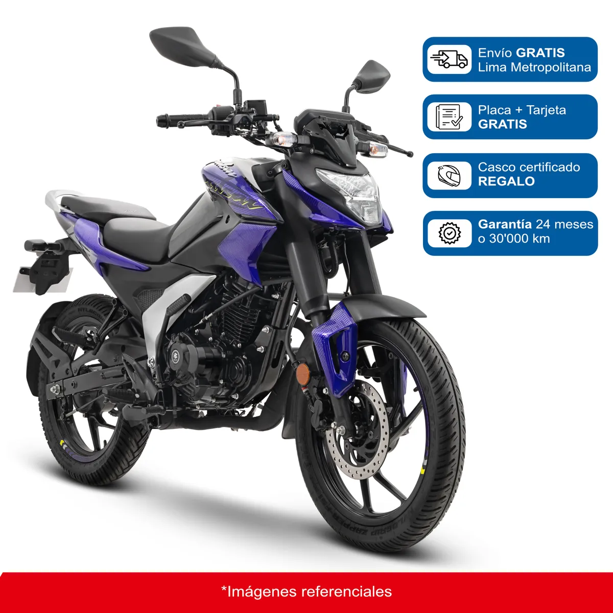 PULSAR - Motocicleta BAJAJ Pulsar N125 FI - Negro Morado
