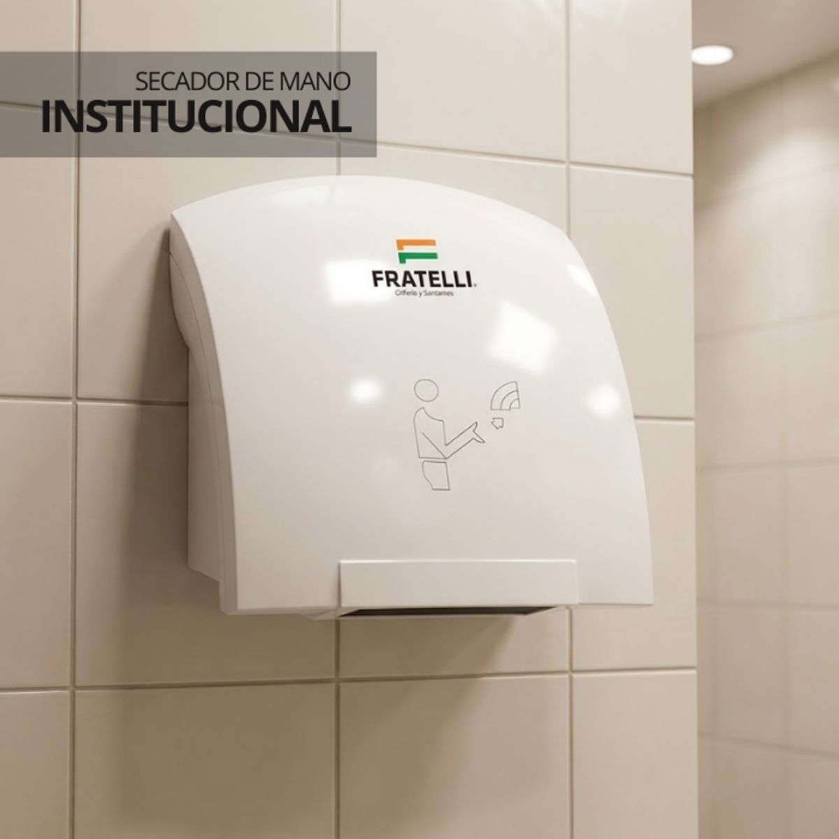 FRATELLI - SECADORA DE MANO DE ABS CON SENSOR  MDF-8820