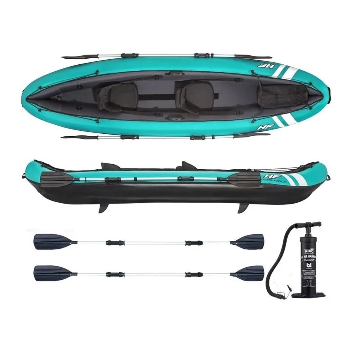 BESTWAY - Kayak Canoa Inflable Semirigido Hydro Force 1 Persona