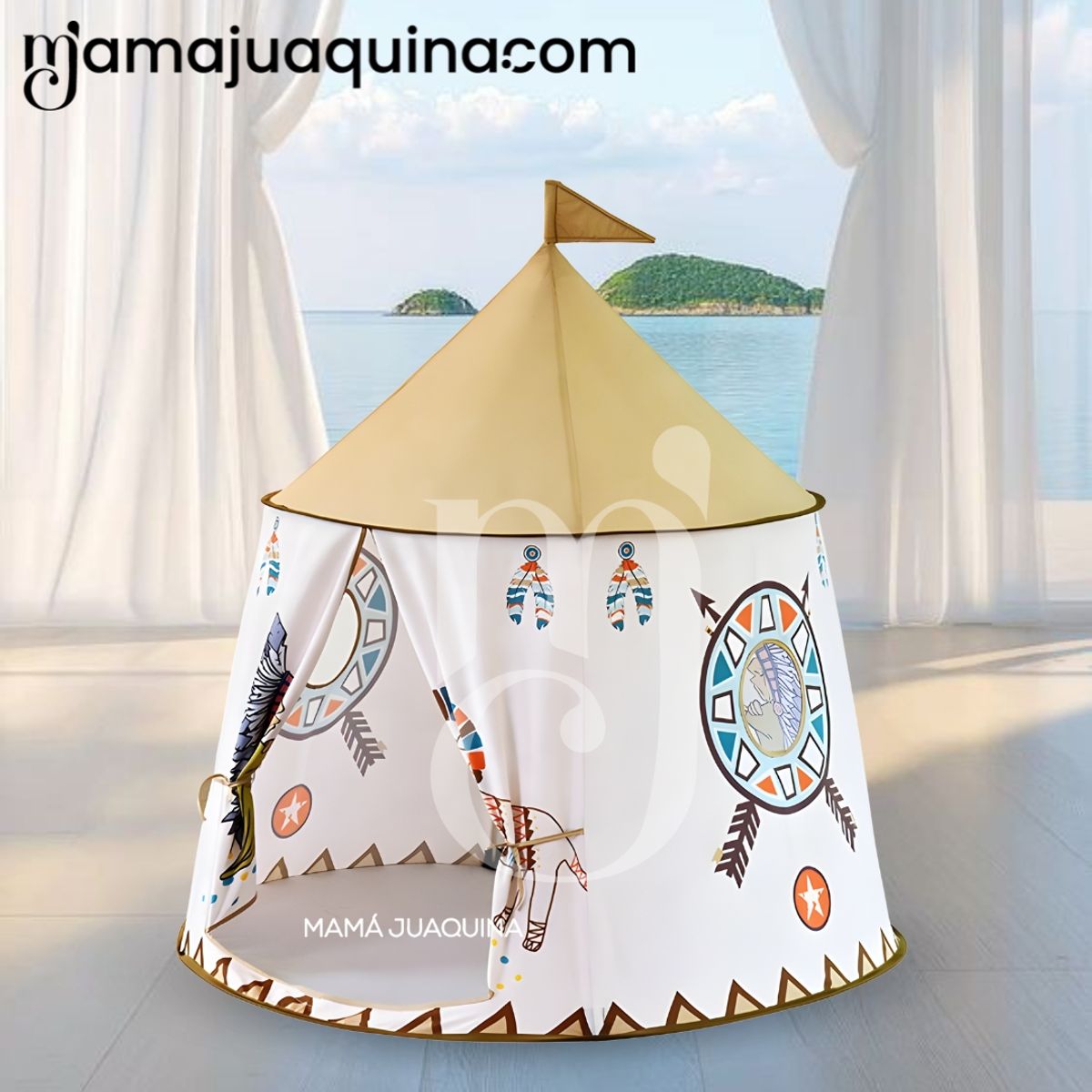 Baby - Tienda de juegos Plegable «BABY INDI» Edición Limitada Beige