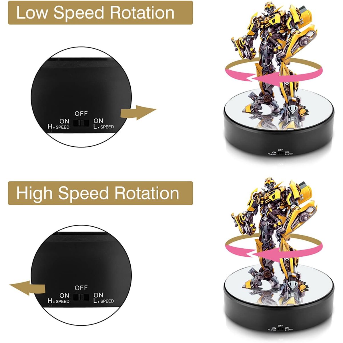 OEM - Soporte De Exhibición Giratorio Plato Giratorio De 360 ​​​​Grados Soporte De Plato Giratorio Resistente