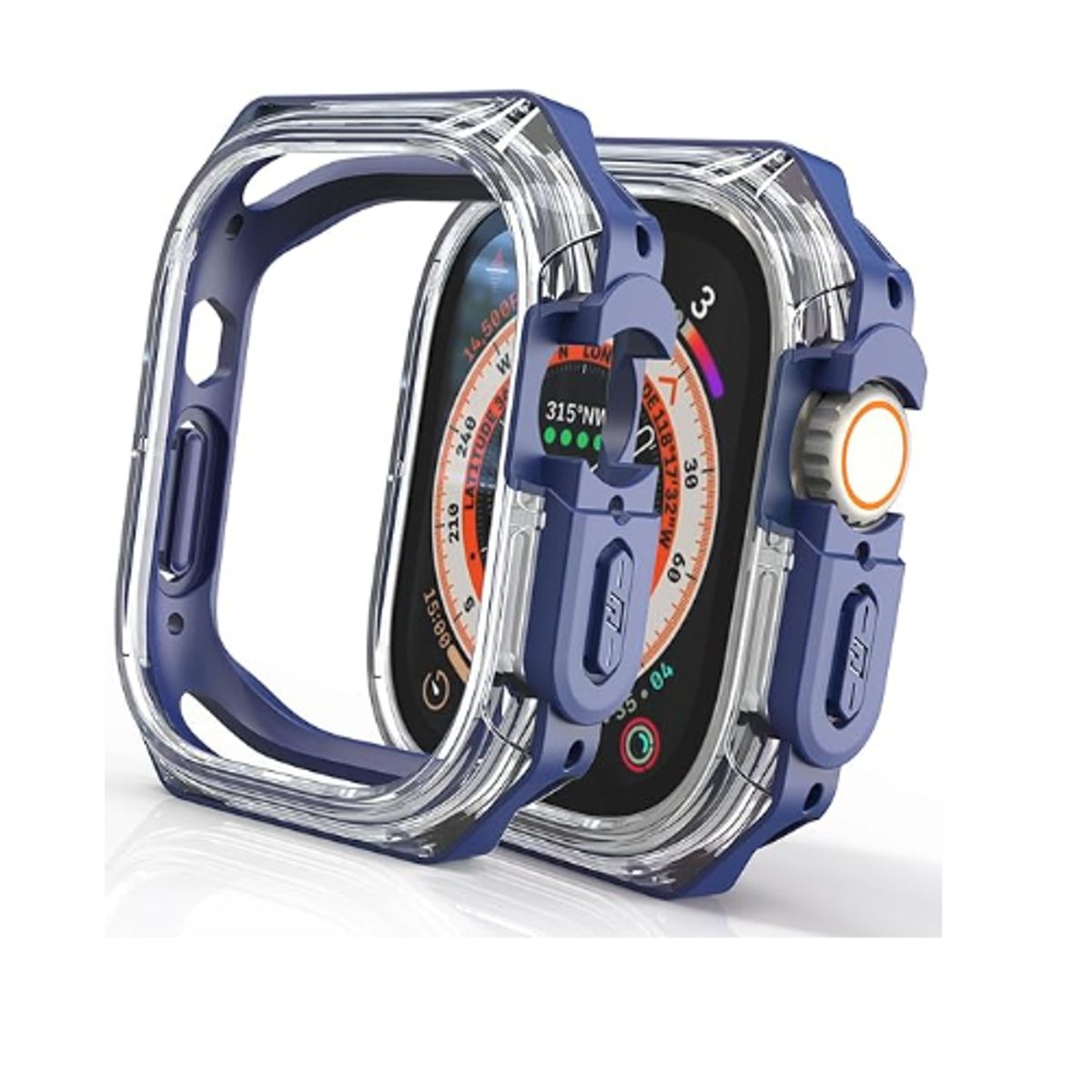 GENERICO - Bumper Armor para Apple Watch 44mm - AZUL