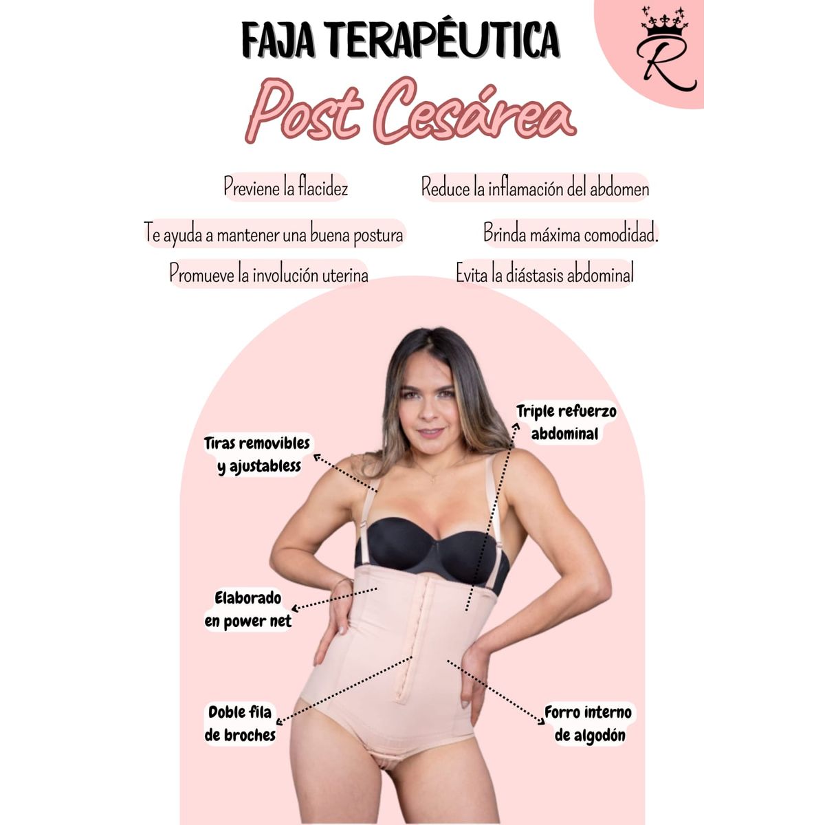 GENERICO - FAJA TERAPEUTICA  POSTPARTO PARA LA CESÁREA