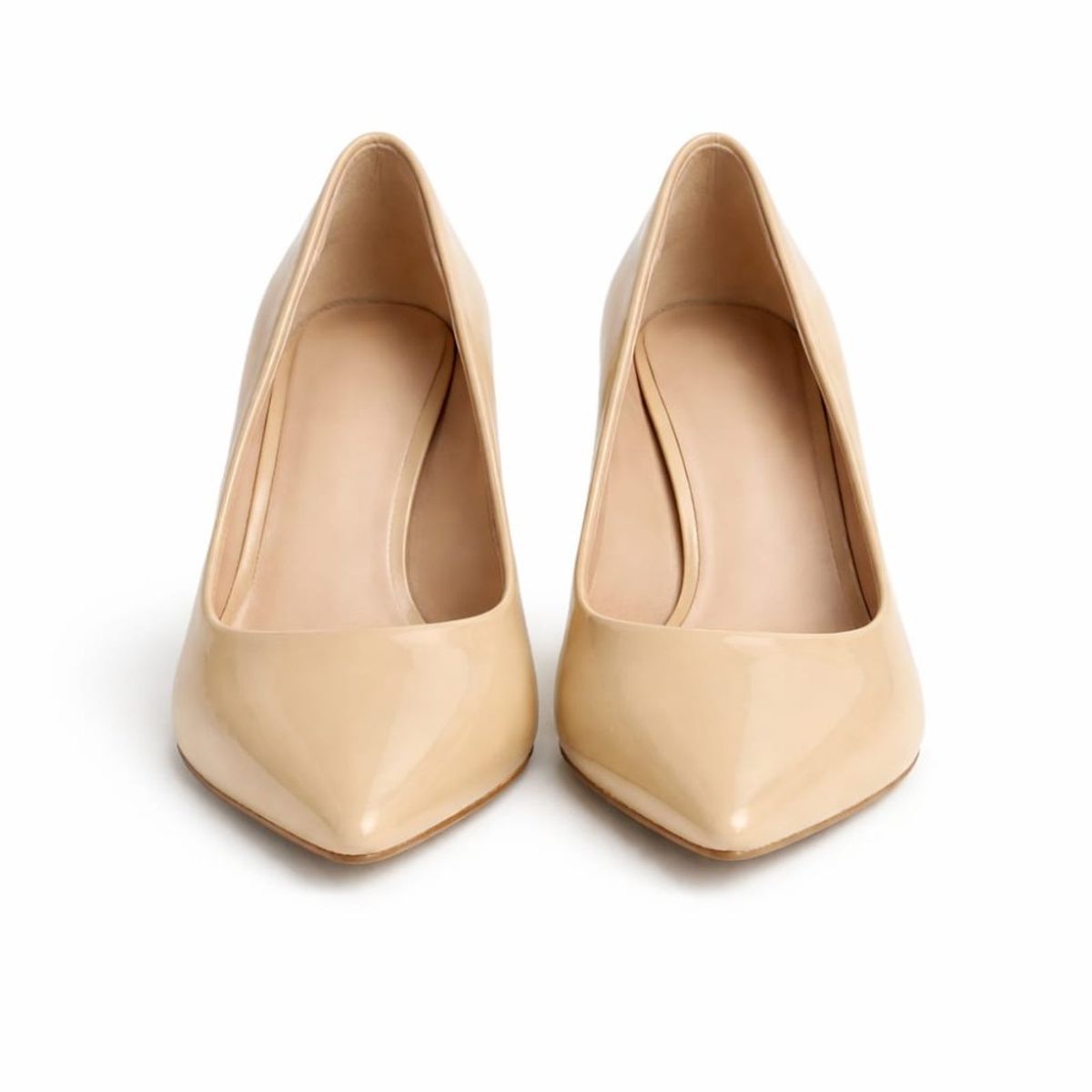 GENERICO - Zapato Reyna Nude taco 5 charol