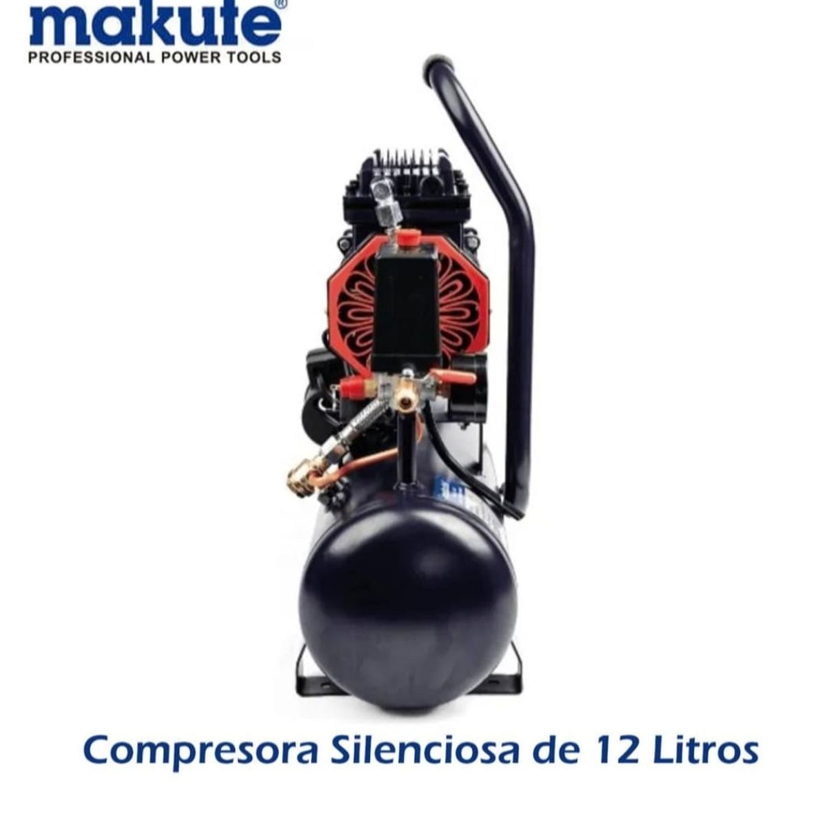 MAKUTE - COMPRESORA  SILENCIOSA DE AIRE DE 12 LITROS – MAKUTE
