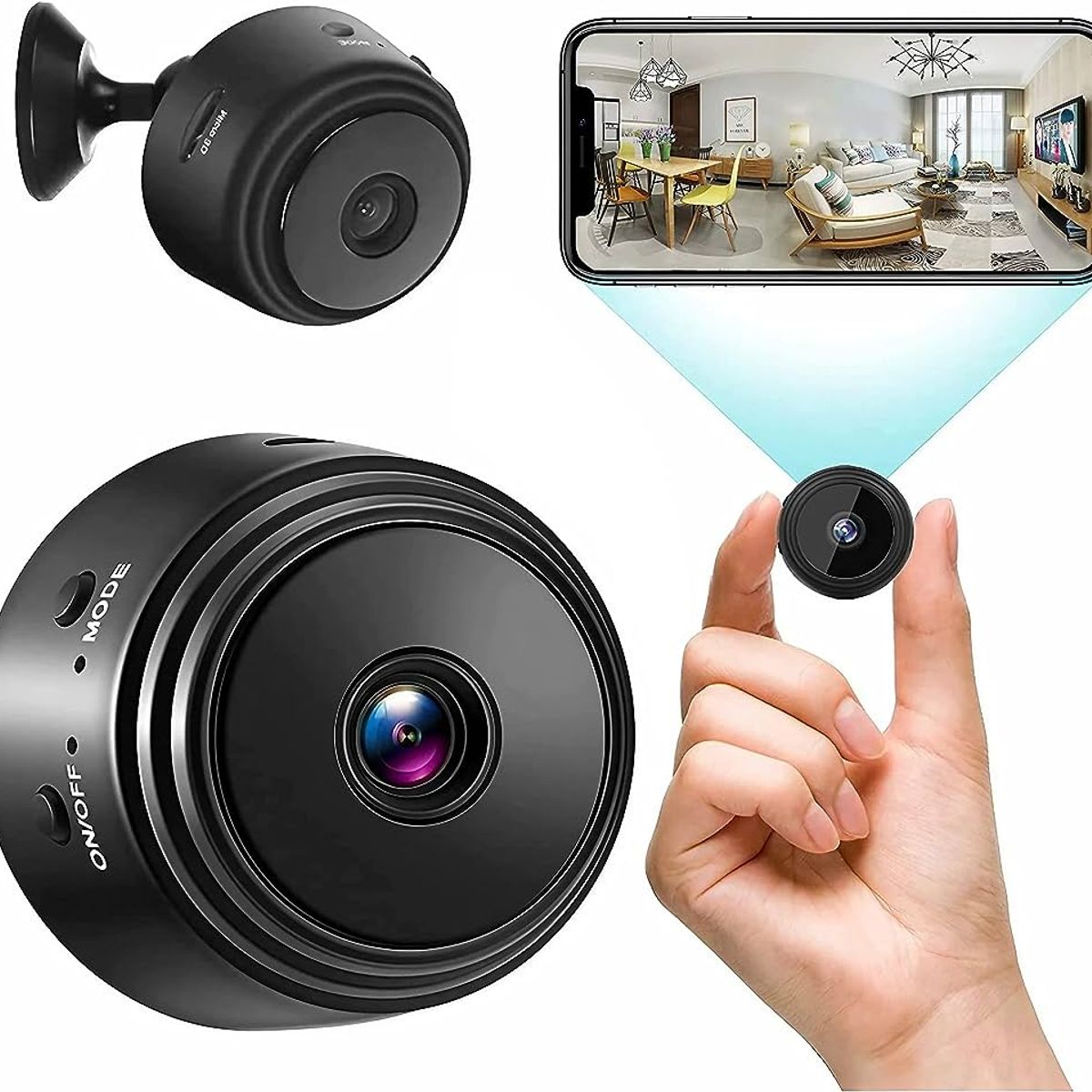 OEM - Cámara Espia Cámara Mini WiFi 1080P HD Grabadora De Voz Vigilancia Inalámbrica