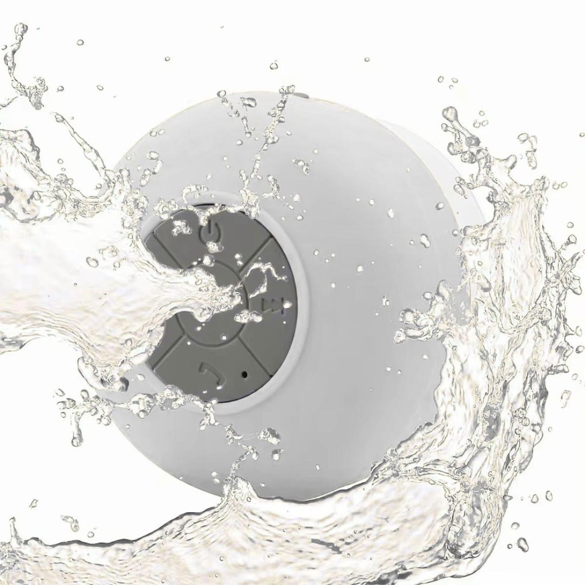 GENERICO - Parlante de Ducha Bluetooth Manos Libres Micrófono Integrado Contesta Llamadas - Blanco - M