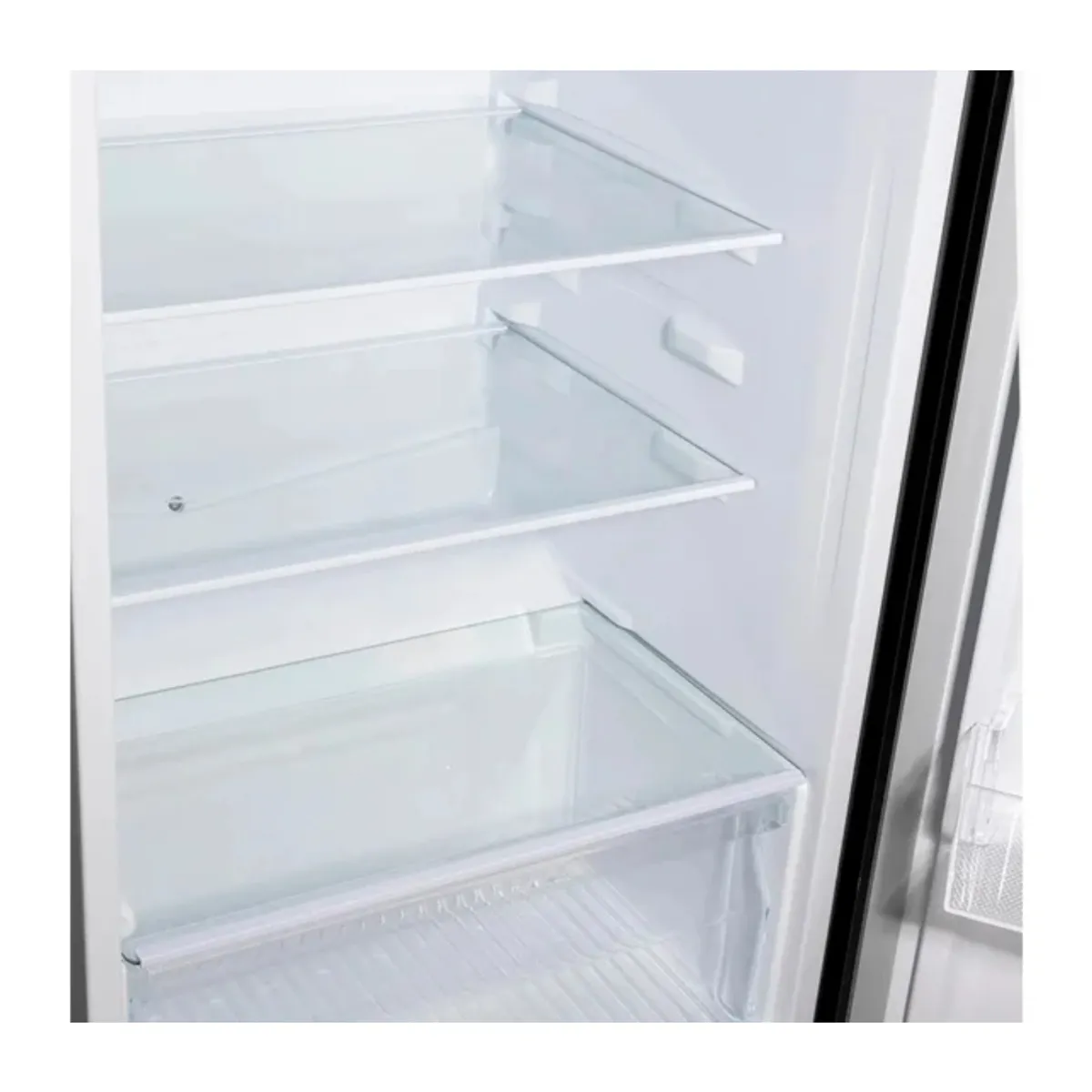 MIRAY - Refrigeradora Miray RM-211HD 211L Top Freezer Black Inox con Sistema Eurofrío y Dispensador de Agua