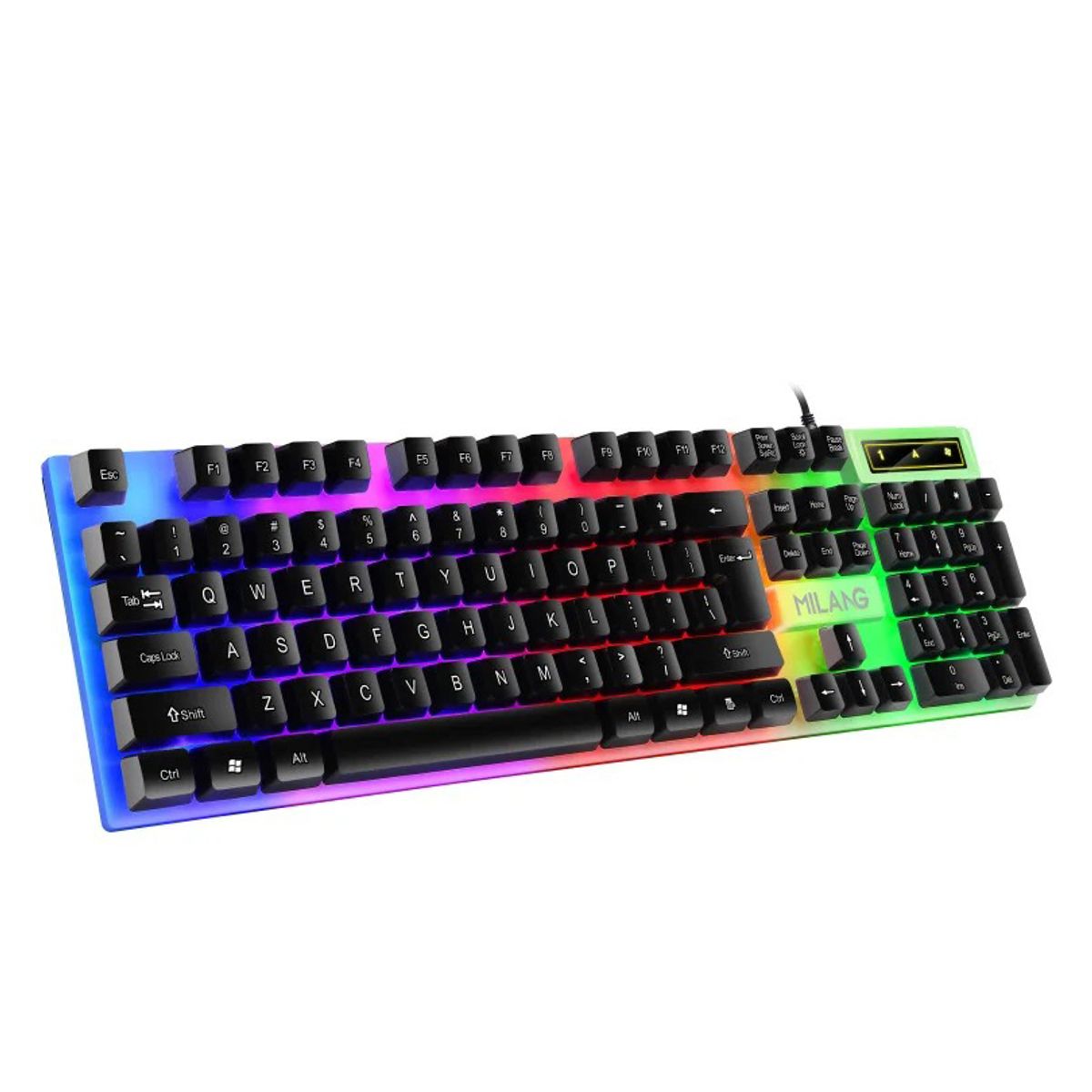 GENERICO - Teclado Para Computadora SUPER Gaming Negro Con Luces RGB