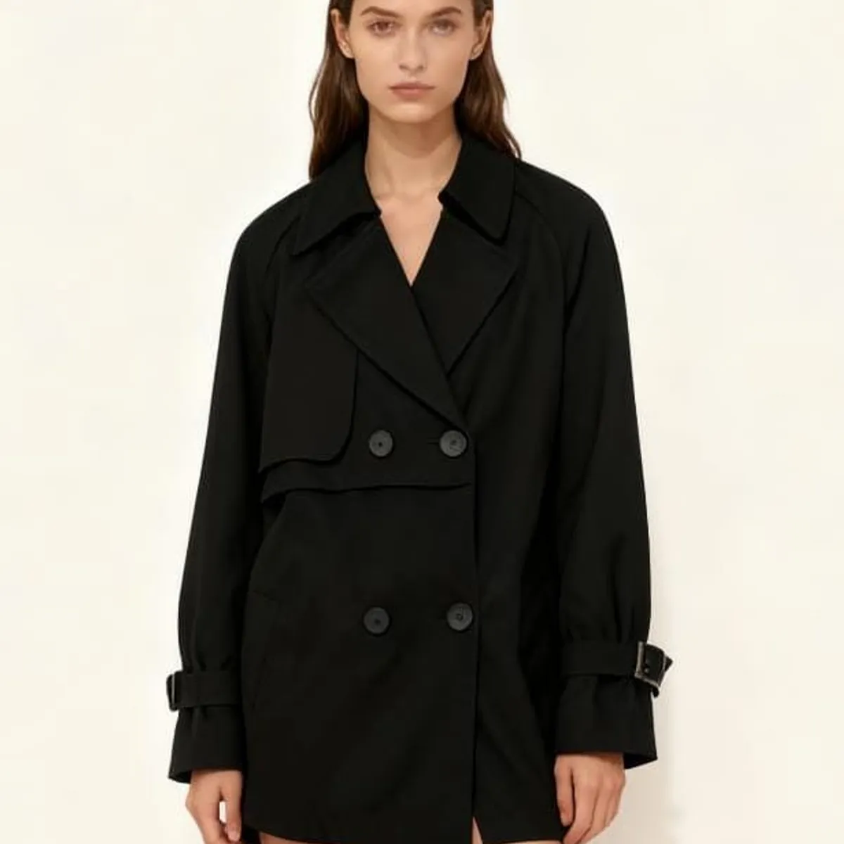LABERINTO - Saco Laberinto Flower Negro