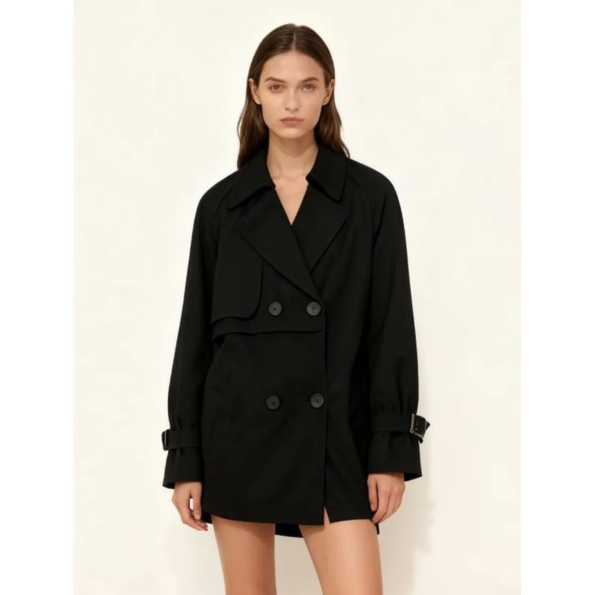 LABERINTO - Saco Laberinto Flower Negro