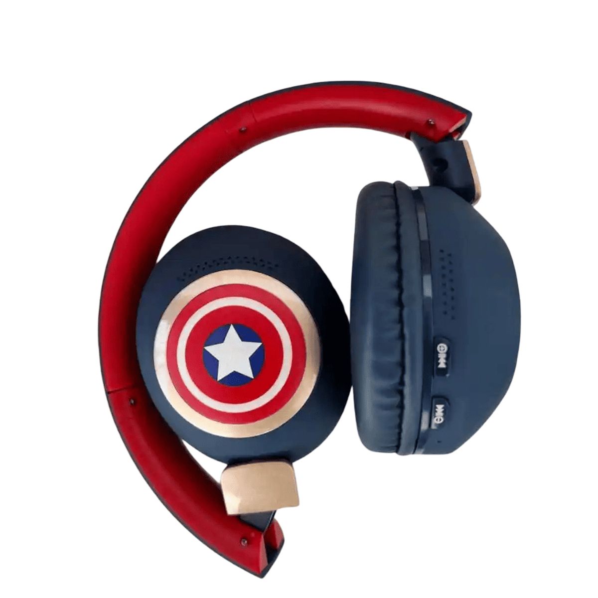 GENERICO - Audífono Inalámbrico Marvel Luminous Capitán América Vincha Azul