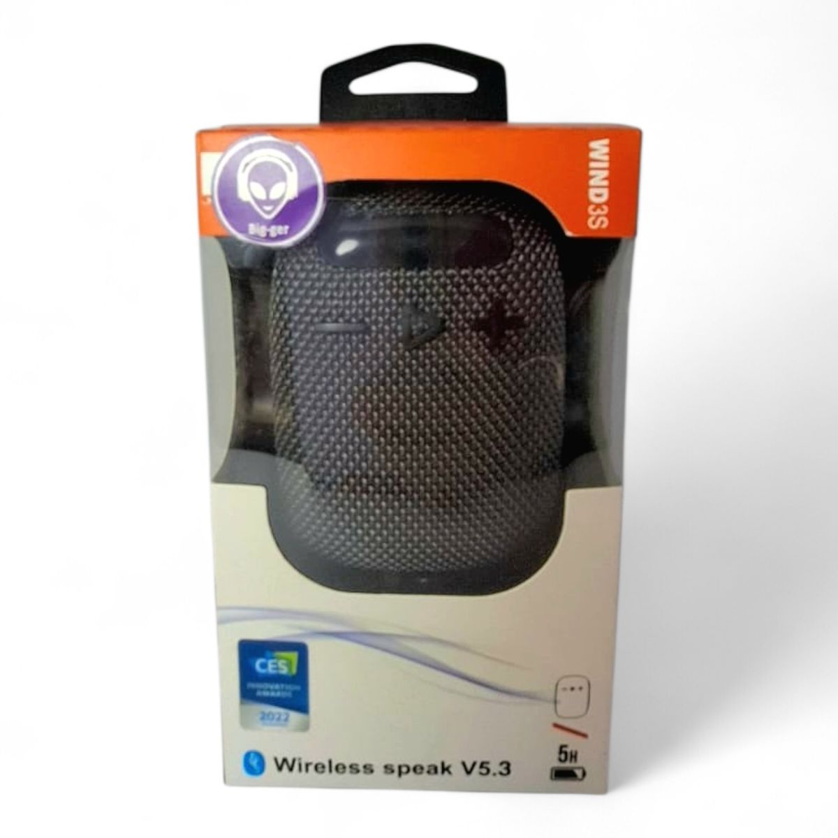 GENERICO - Parlante Bluetooth inalambrico con FM y soporte para Moto y Bicicleta. Altavoz de alta fidelidad + graves potentes  BASS