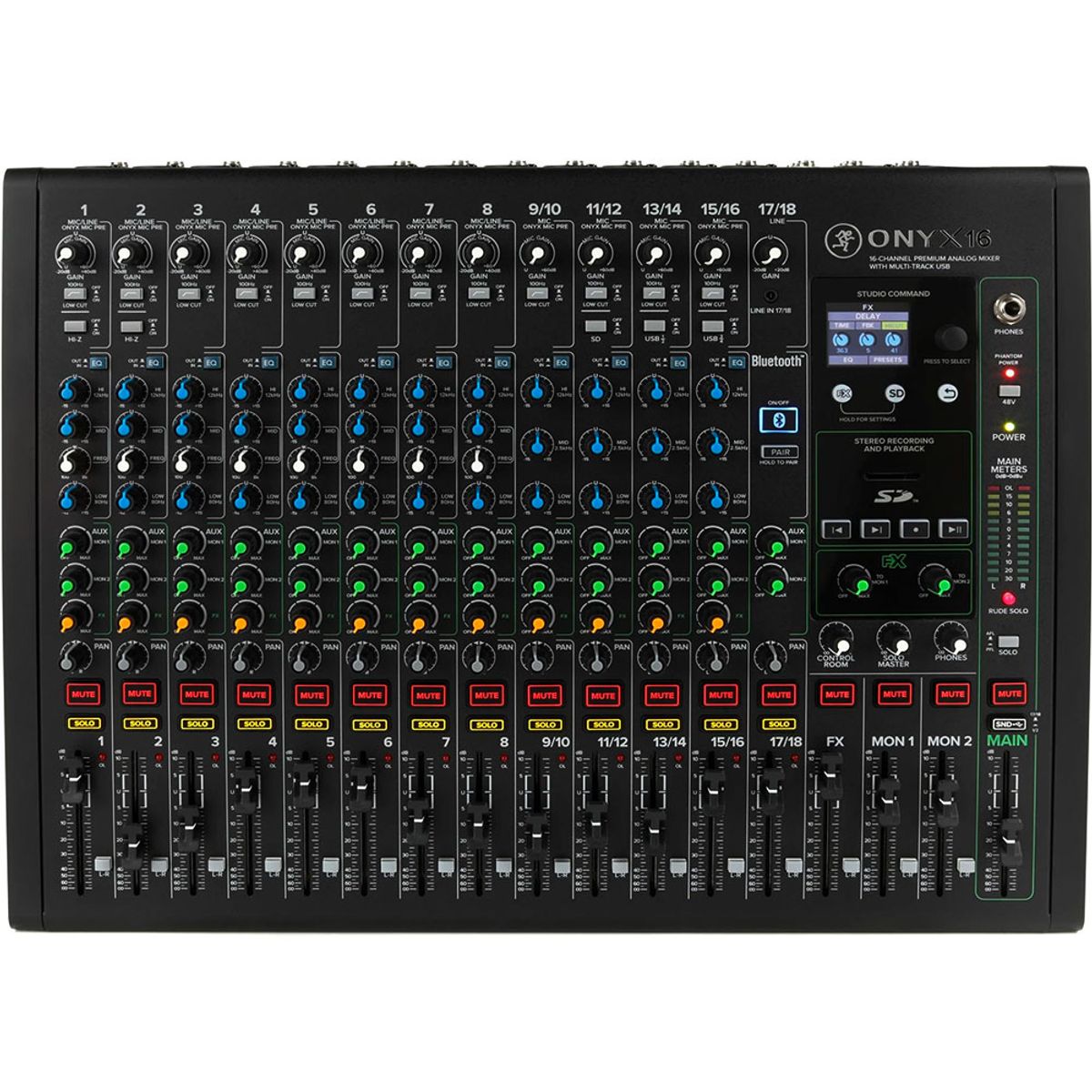 MACKIE - Mezclador Analógico Multitrack Mackie Onyx16 –  USB