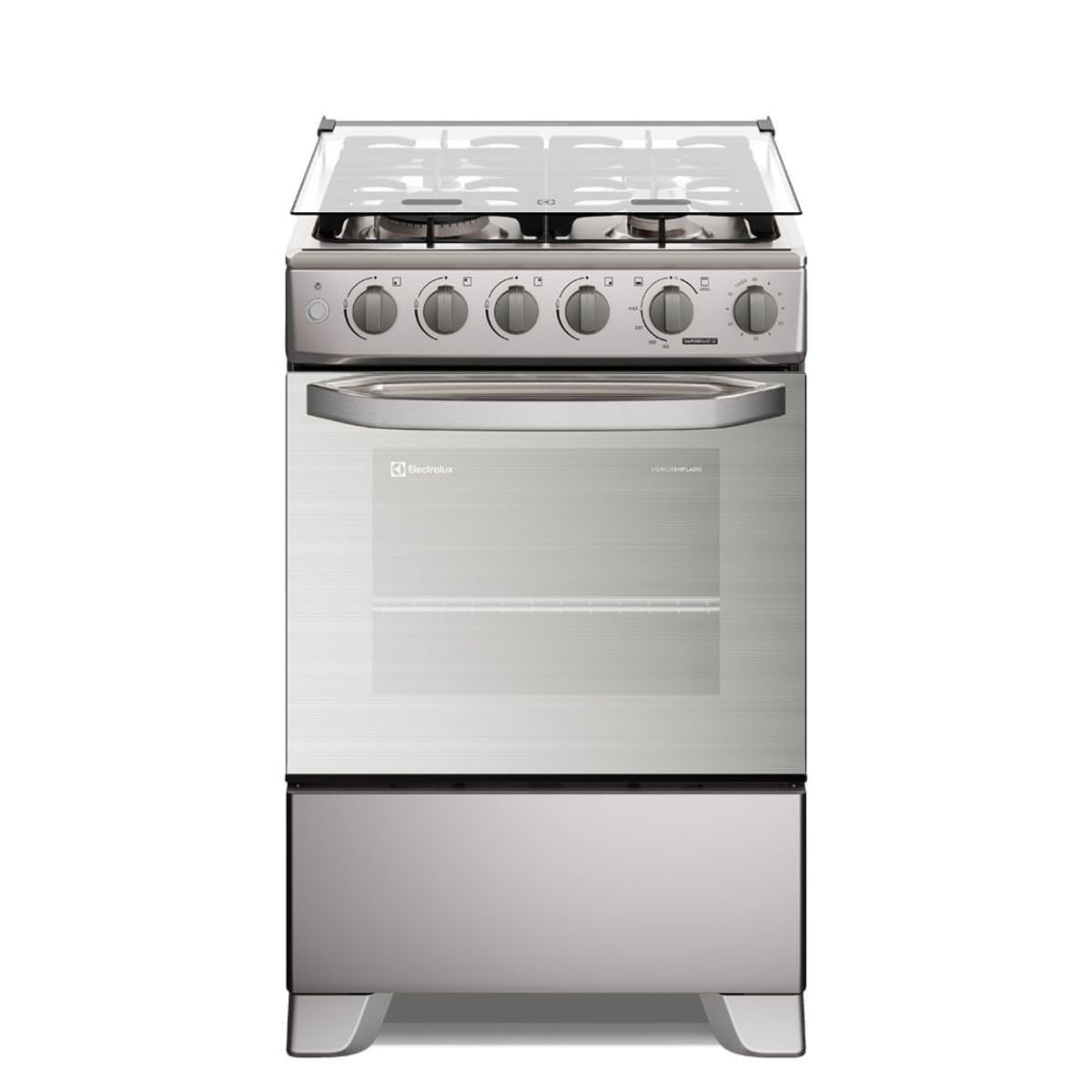 ELECTROLUX - Cocina Electrolux 4 hornillas 60 cm Inox FE4TMR