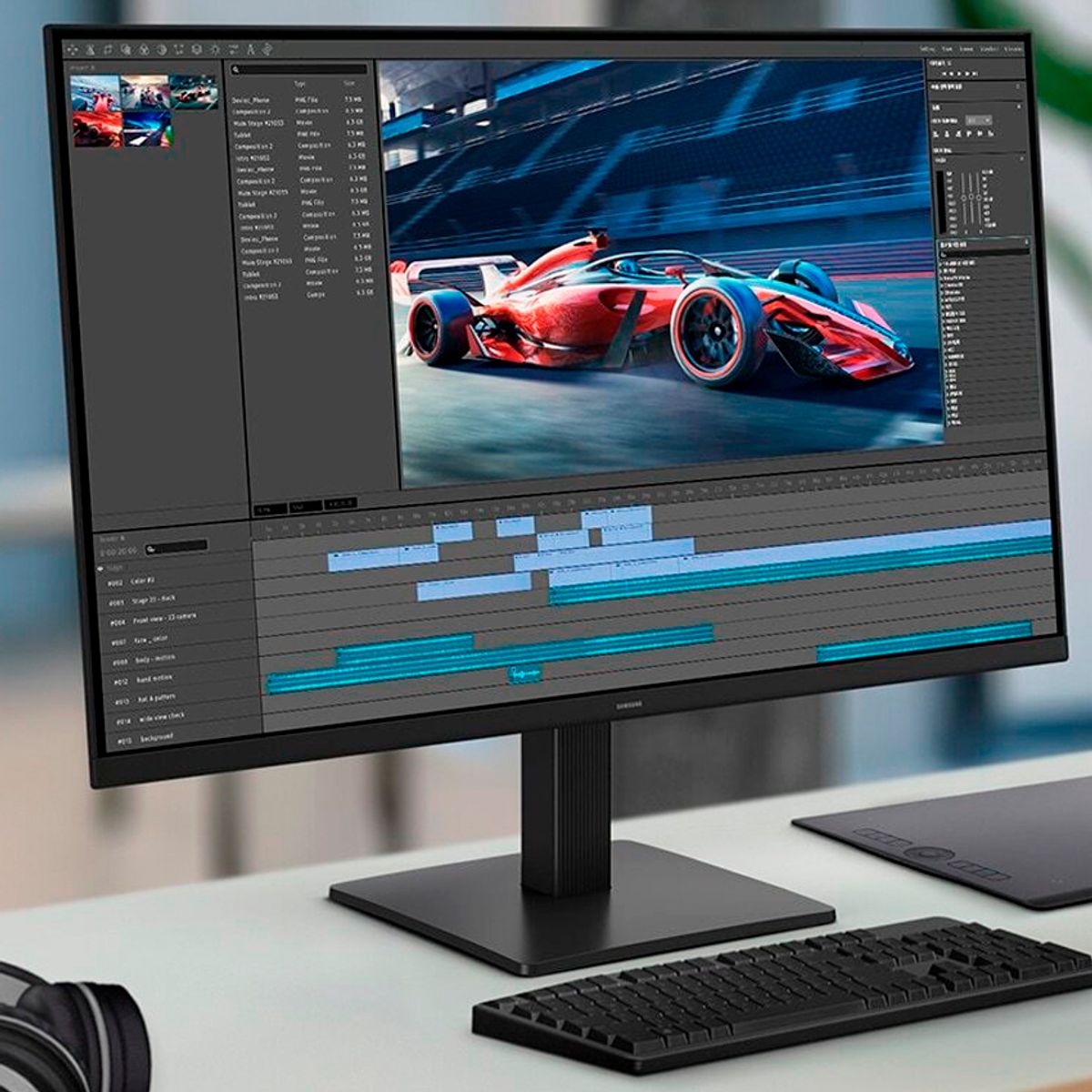 SAMSUNG - Monitor Samsung LS27F320GANXZA  27″ Full HD Panel IPS 120Hz HDMI