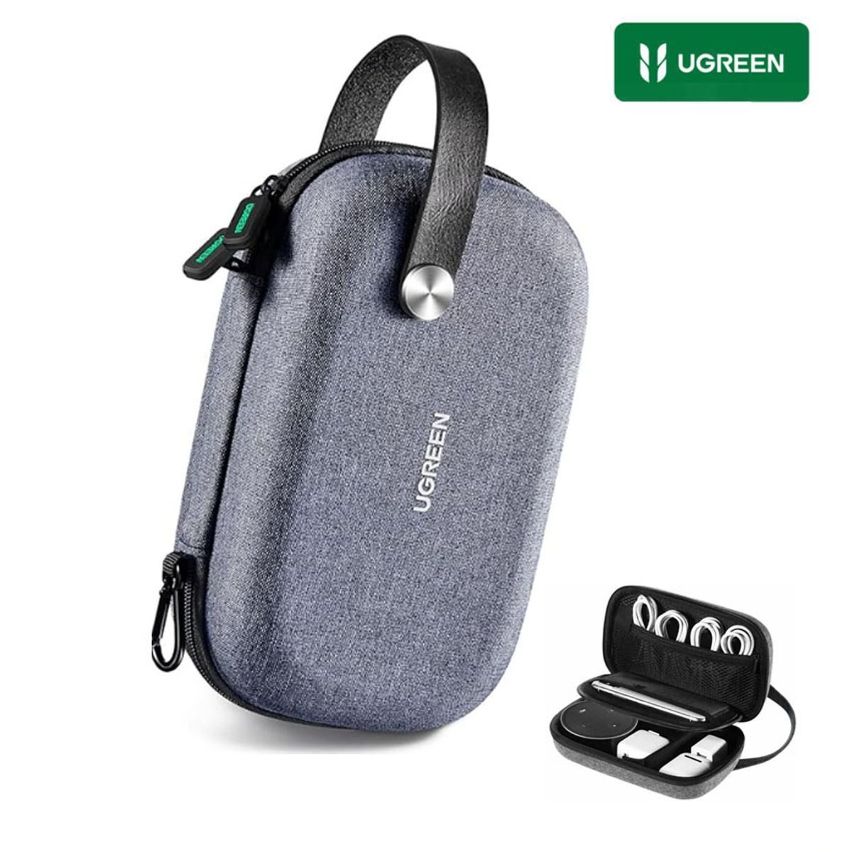 UGREEN - Estuche Organizador UGREEN para Aceesorios Cargador Audifonos Tarjetas SD Cable USB-C