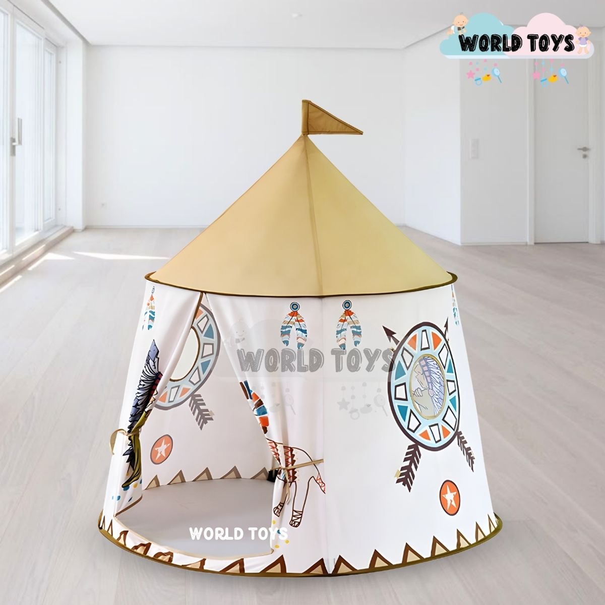 Baby - Tienda de juegos Plegable «BABY INDI» Edición Limitada Beige