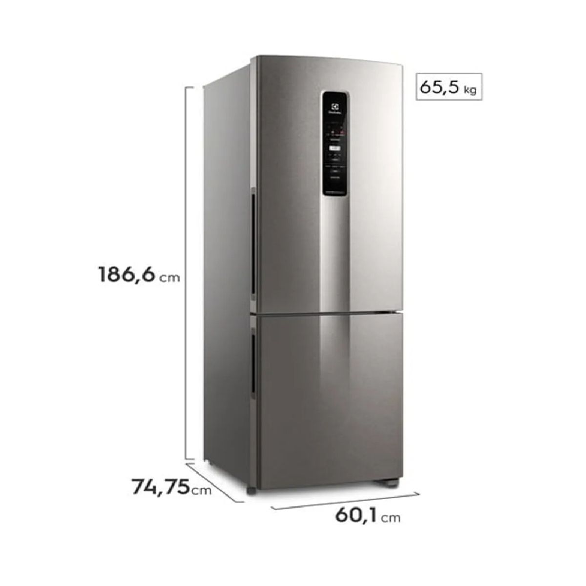 ELECTROLUX - REFRIGERADORA ELECTROLUX BOTTOM FREEZER NO FROST 400L GRIS IB45S