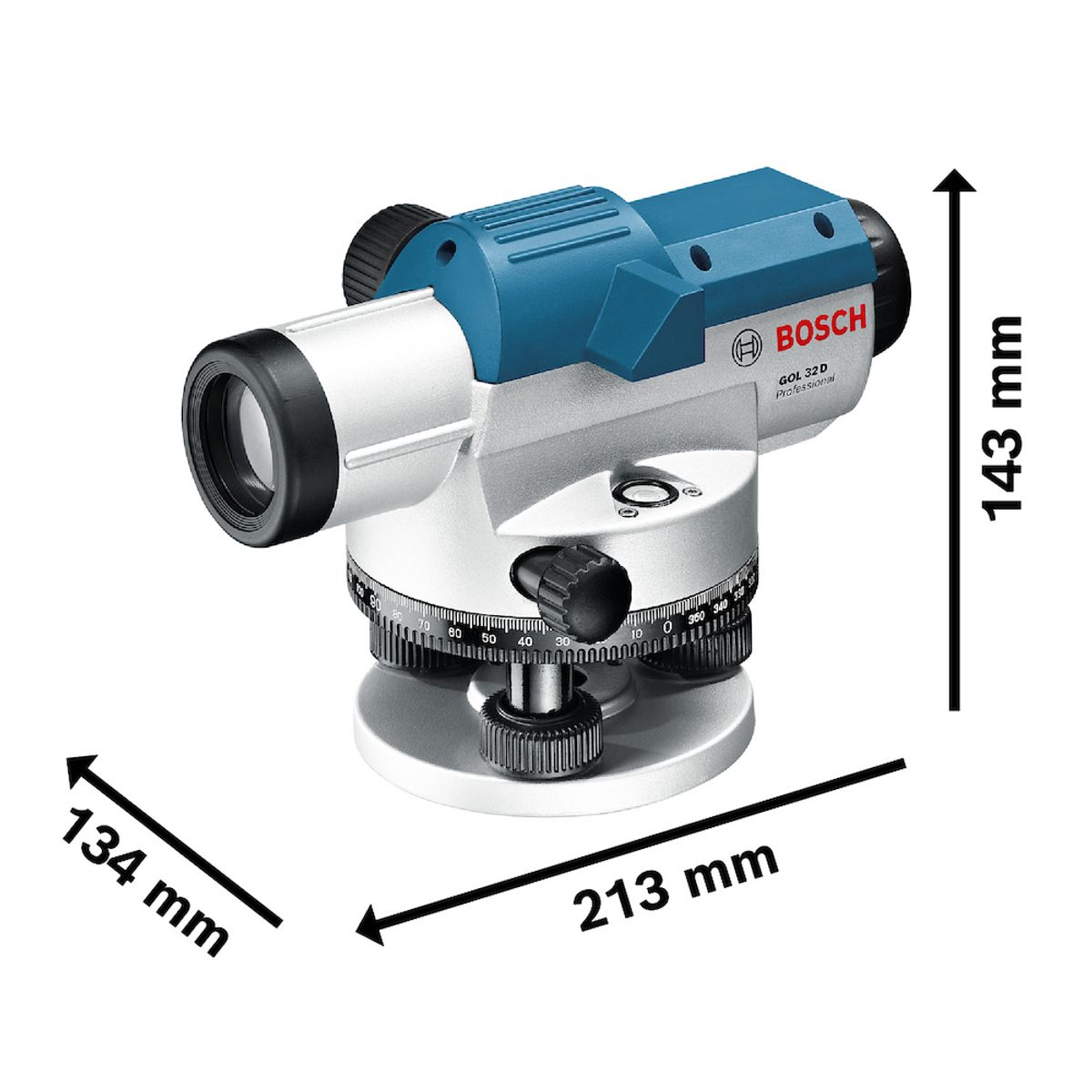 BOSCH - Nivel Óptico Bosch Gol 32 D 32x Aumento 120 M Profesional