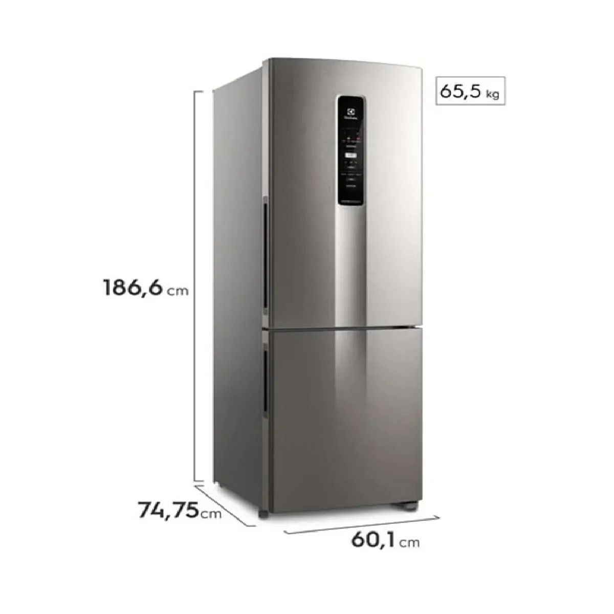 ELECTROLUX - REFRIGERADORA ELECTROLUX BOTTOM FREEZER NO FROST 400L GRIS IB45S
