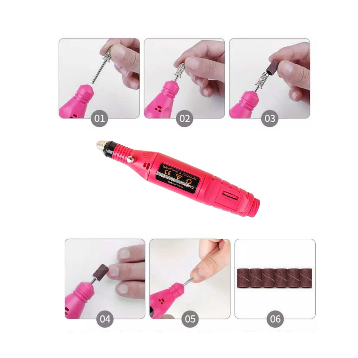 OEM - Limador Pulidor Para Uñas Manicure Pedicure Recargable