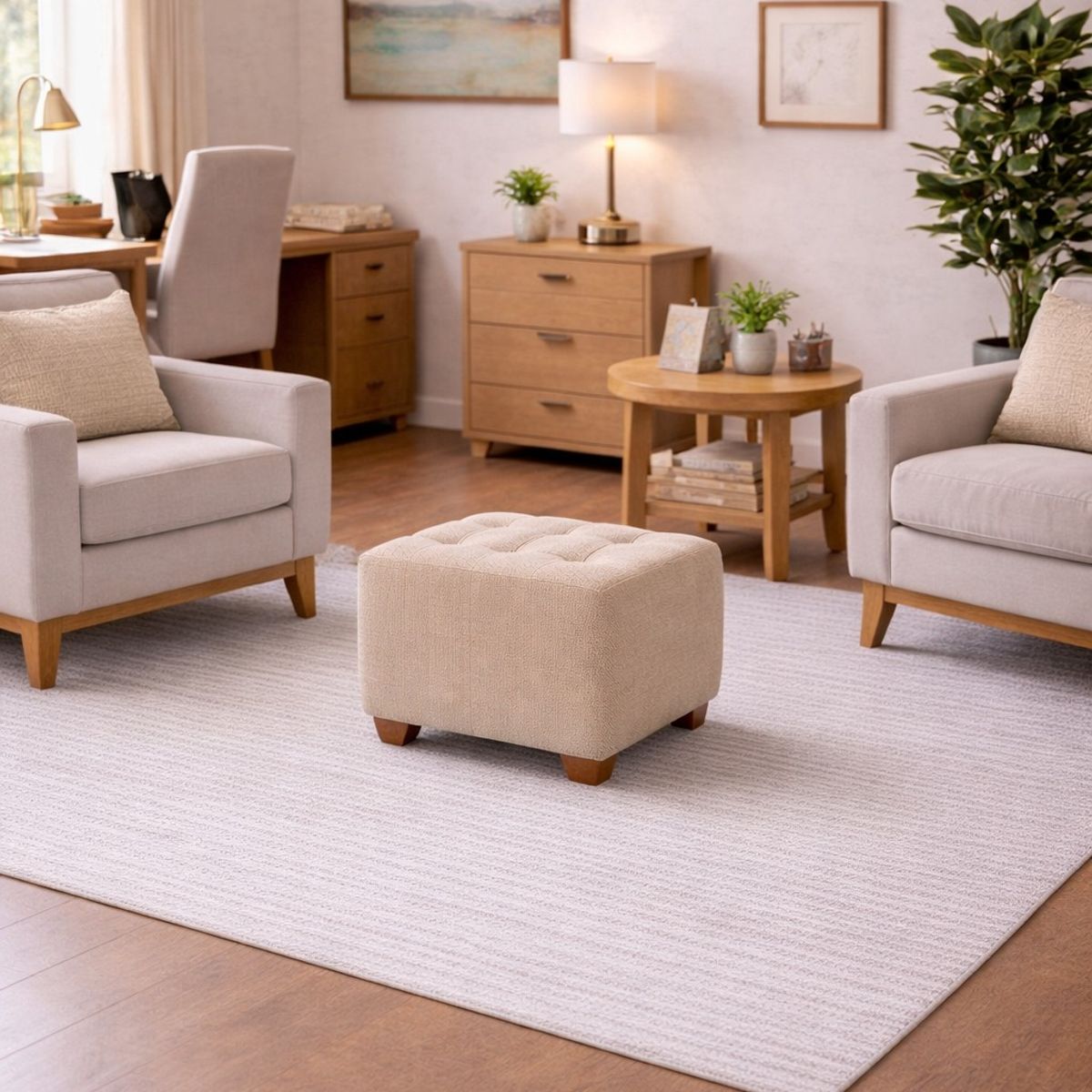 ARTSOFA - Puff Armonic Beige Antifluido