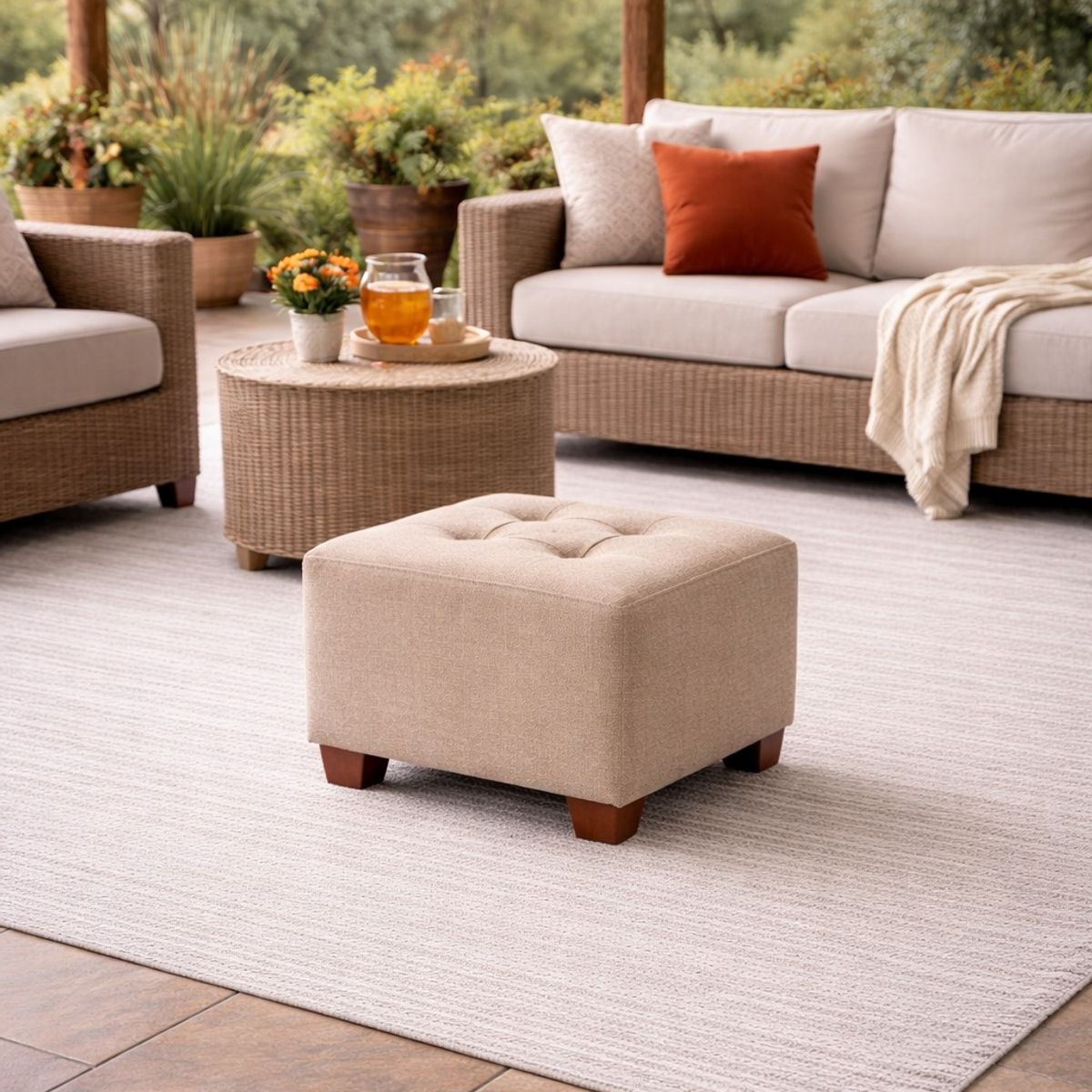 ARTSOFA - Puff Armonic Beige Antifluido