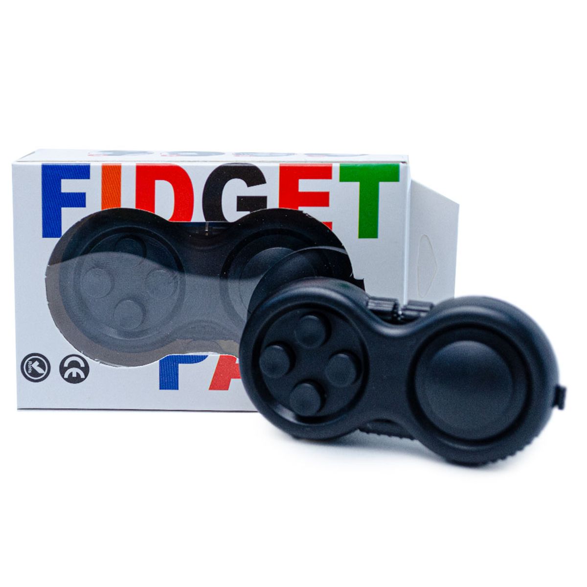 GENERICO - fidget tipo mando Fondo Negro Con Botones Negro FIDGET CUBE