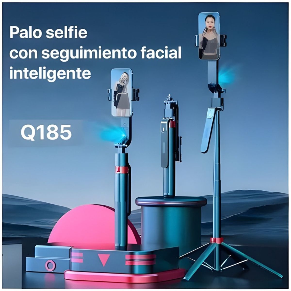 OEM - Trípode Inteligente con Gimbal y Seguimiento facial inteligente 3 en 1 Q185
