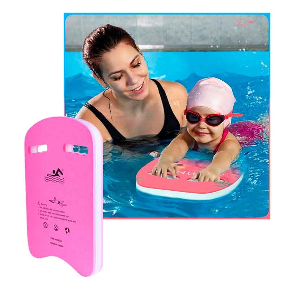 WINNER - Tabla de Aprendizaje Natación Niños jóvenes adultos Winner FUCSIA