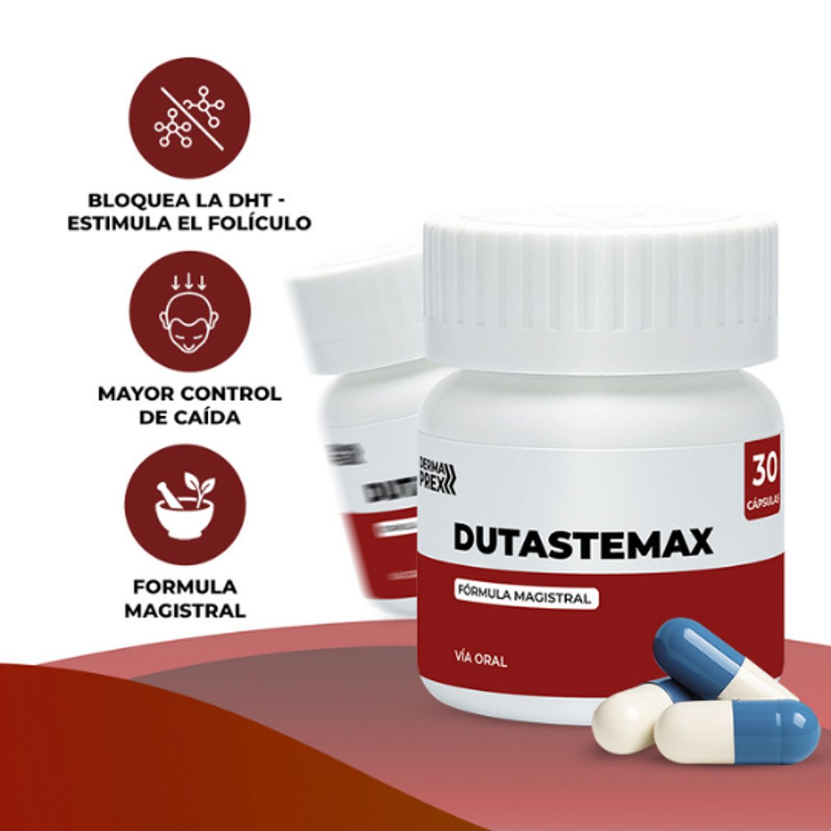 GENERICO - DUTASTEMAX 30 CAPSULAS para el cabello