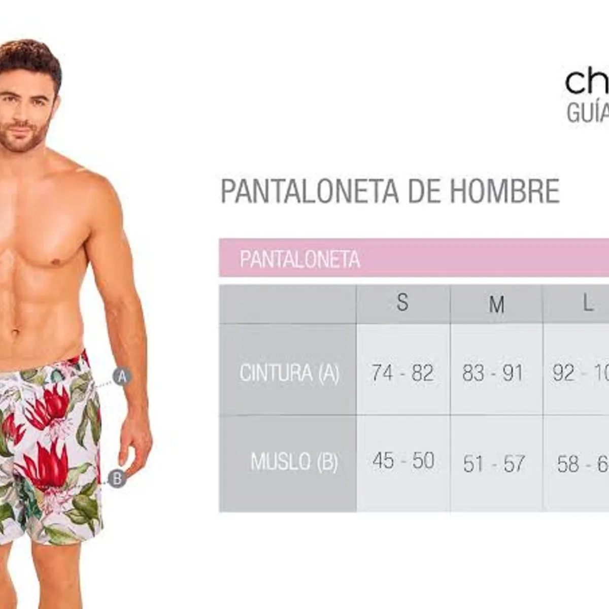 CHAMELA - ROPA DE BAÑO HOMBRE 27075 ESTAMPADO