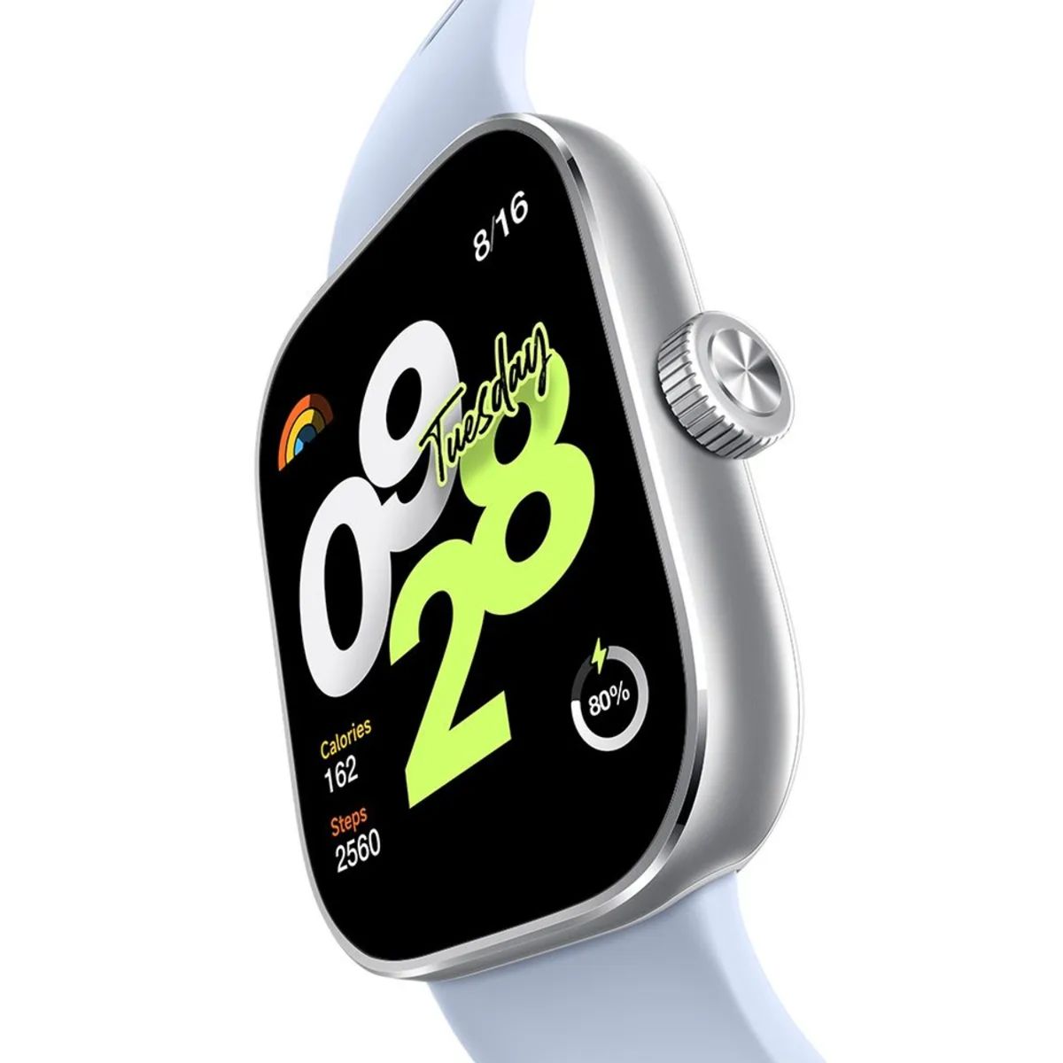 XIAOMI - Smartwatch Xiaomi Redmi Watch 4 Silver GPS Llamadas y monitor de salud