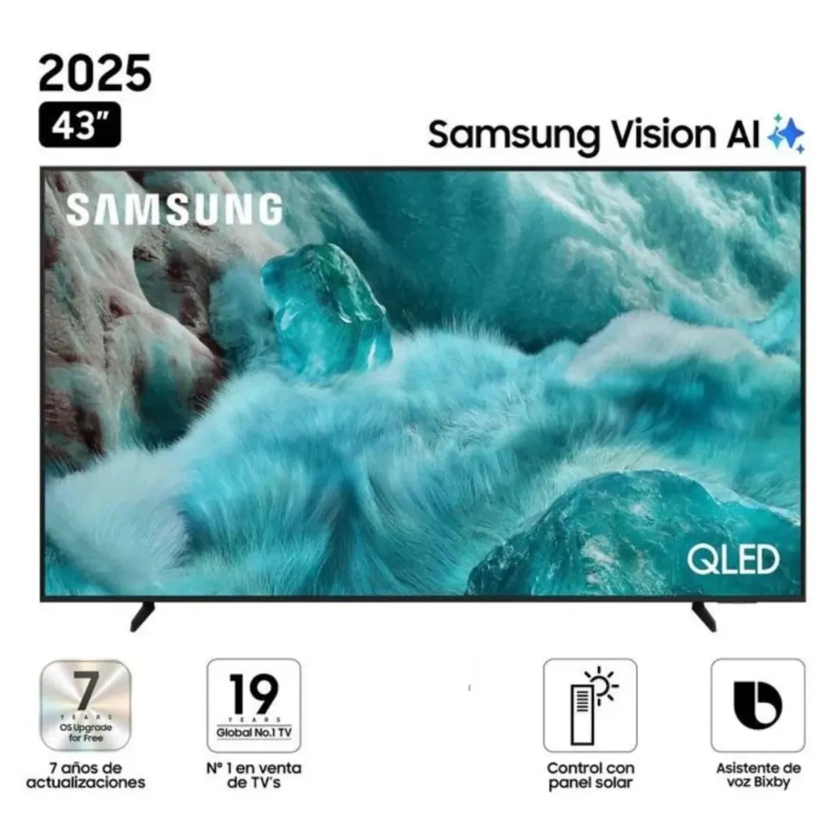 SAMSUNG - Televisor Samsung 43 QLED Q7F VISION AI SMART TV 2025