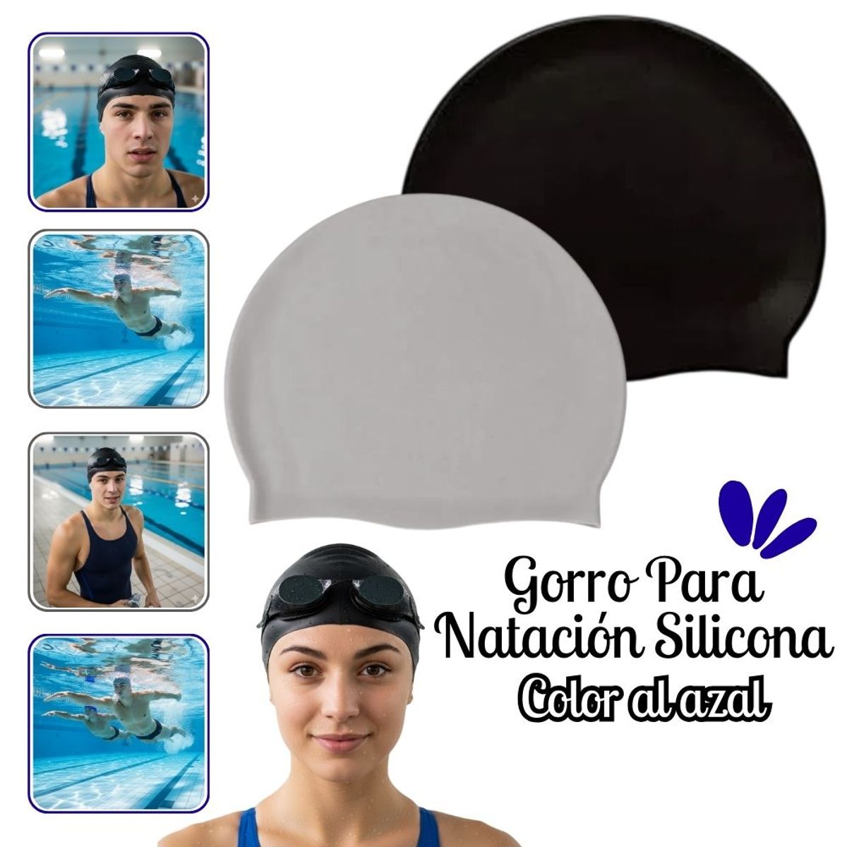 GENERICO - Gorro Natación Silicona - NG