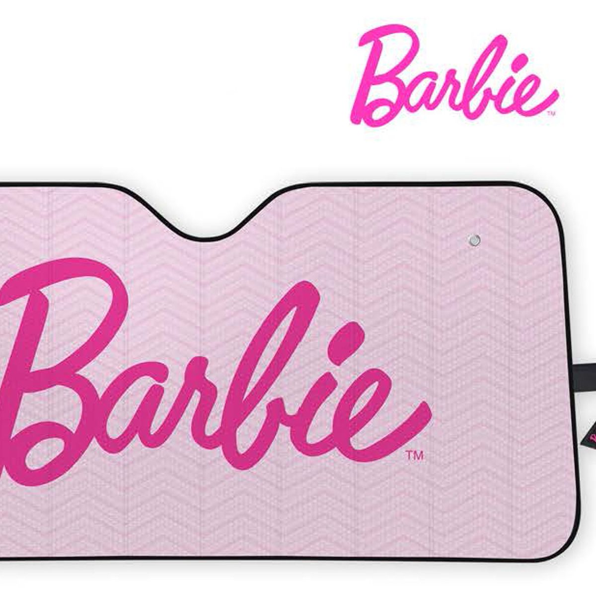 GENERICO - Parasol Premiun BARBIE Frontal Auto Camioneta Universal Rosado