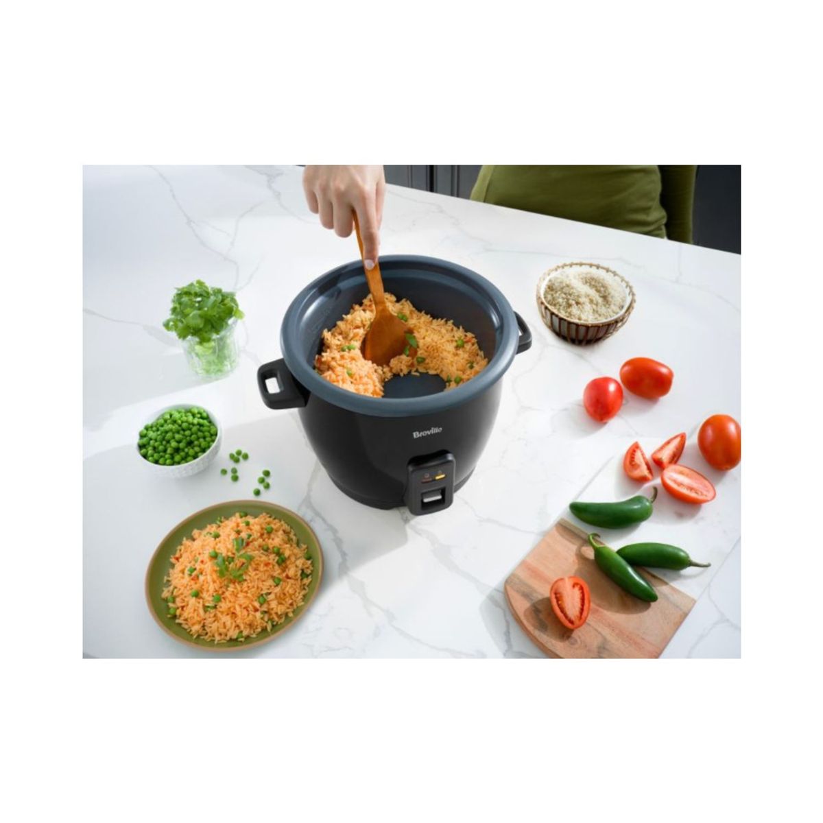 OSTER - COMBO OSTER Olla Arrocera 1.8 LT + Licuadora BLSTKAGGPB