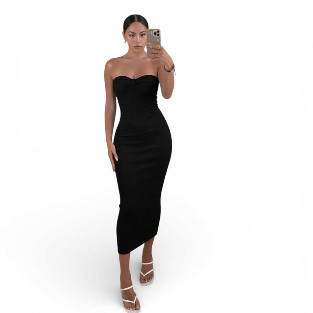 GENERICO - Vestido Mujer Moño Evo Hilo G359-22 Color Negro