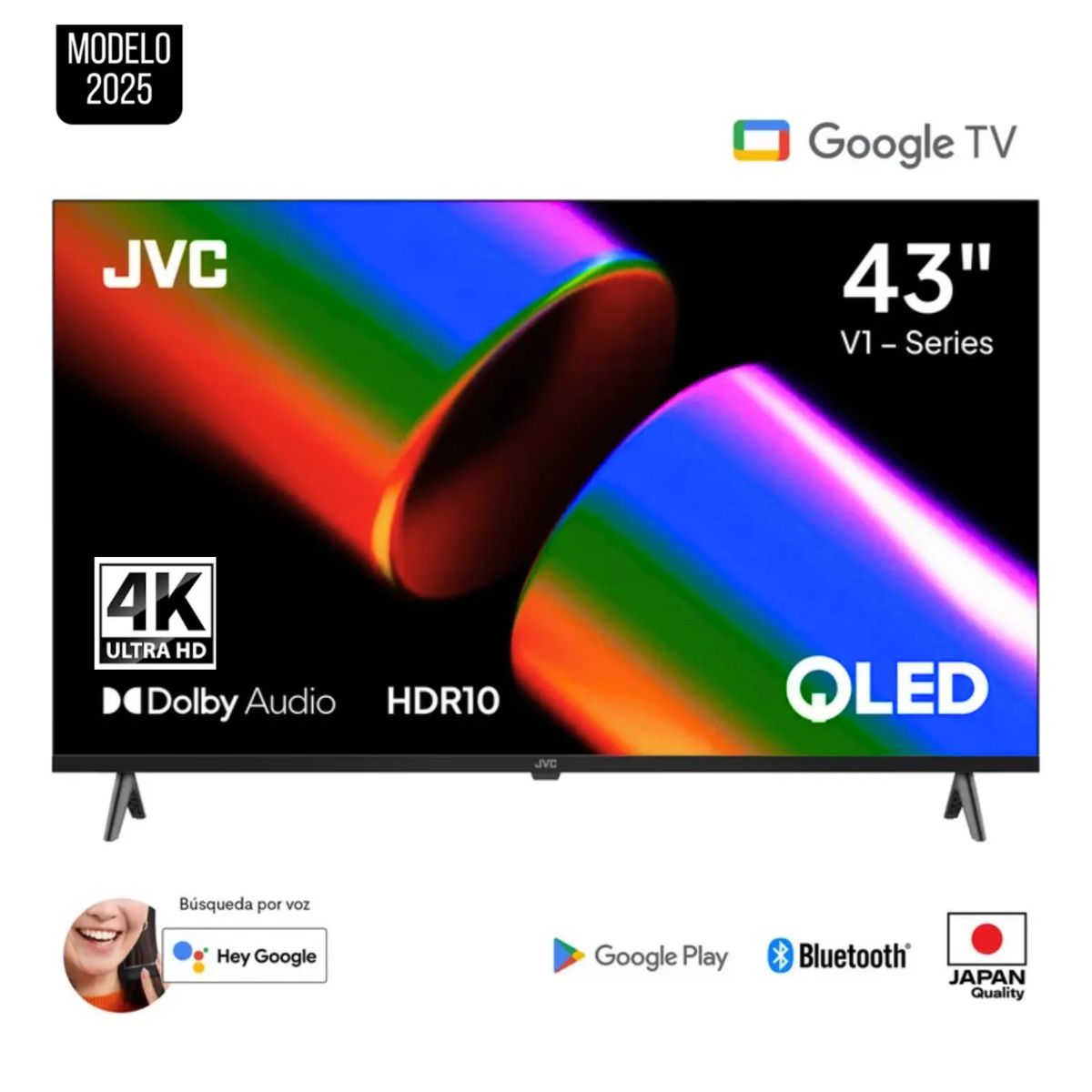 GENERICO - Televisor Jvc 43 Qled 4k Google Tv Smart Tv