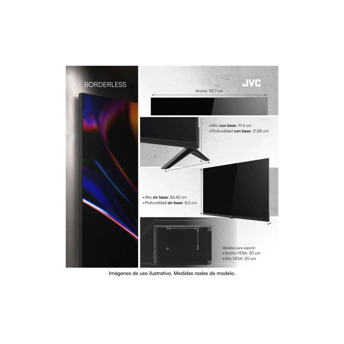 GENERICO - Televisor Jvc 43 Qled 4k Google Tv Smart Tv