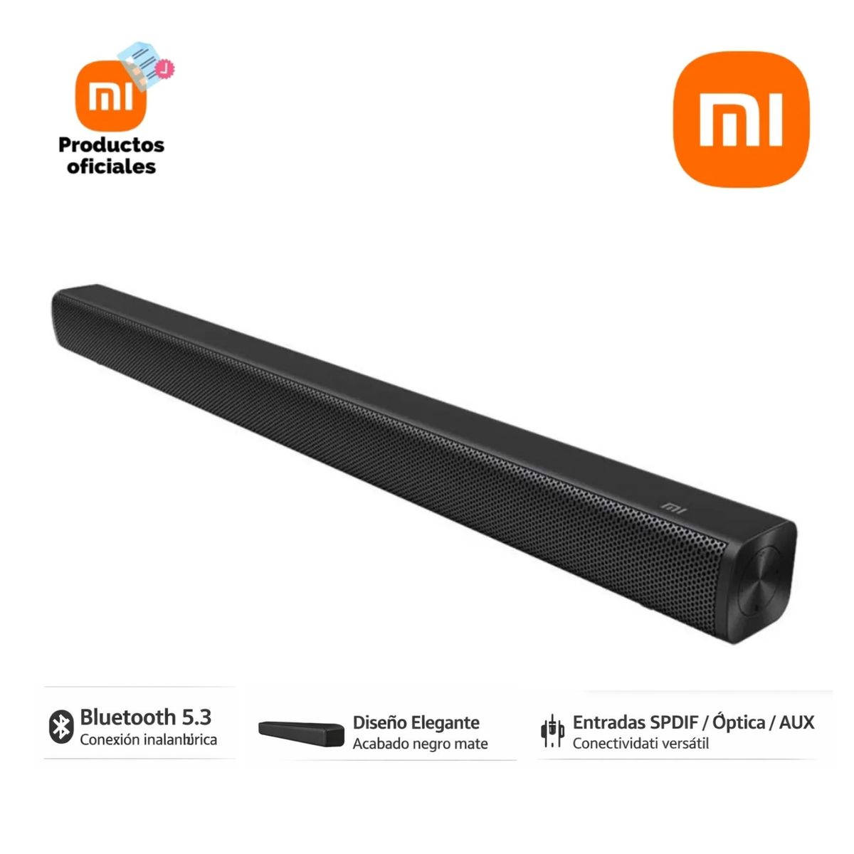 XIAOMI - Barra de Sonido Xiaomi Soundbar 2.0ch Bluetooth 5.3 – 30W