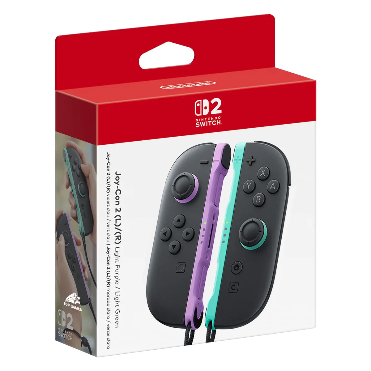NINTENDO - JOY CON NINTENDO SWITCH 2 LIGHT PURPLE - LIGHT GREEN