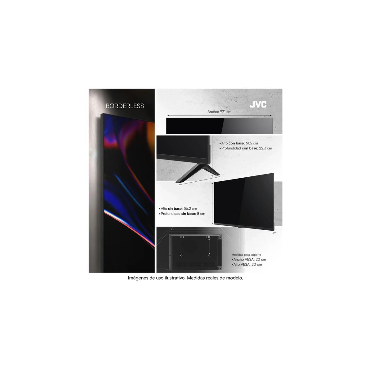 GENERICO - Televisor JVC 43" Google TV FHD 43KM358 2025