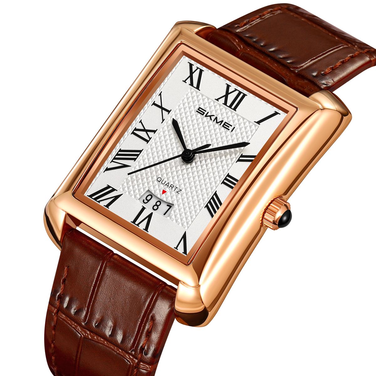 Skmei - Reloj Skmei 2575 Correa Cuero Números Romanos analogo