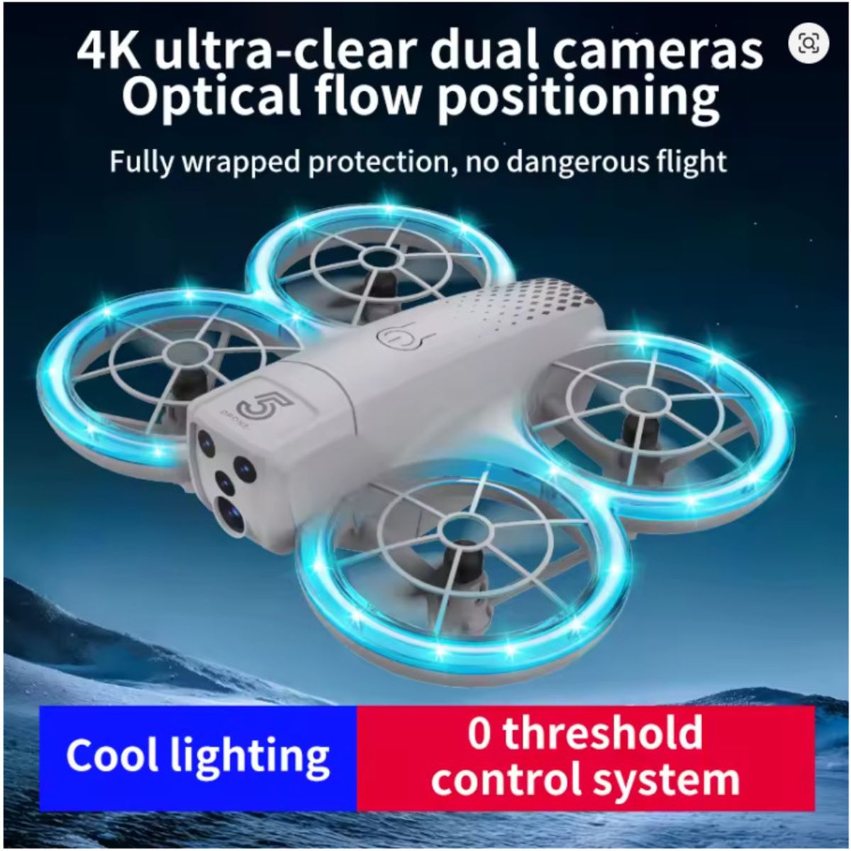 GENERICO - Dron CZ05 Plegable con Cámara HD WiFi FPV y Control Remoto