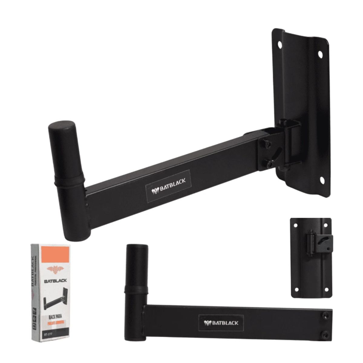 BATBLACK - Rack para Parlante Ambiental 40 Kg BATBLACK BT-277