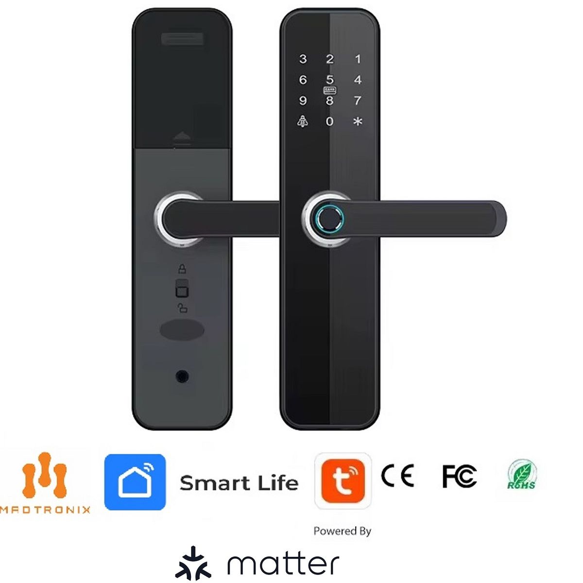 MADTRONIX - Chapa Smart Digital  6 modos apertura - 621